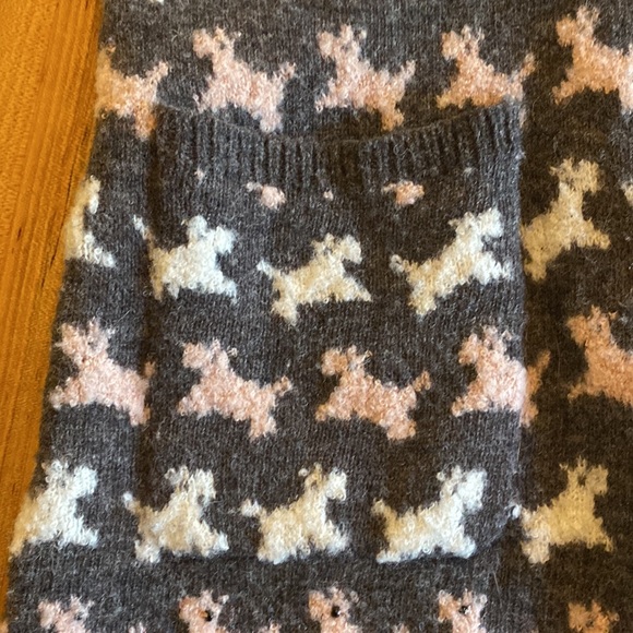 Anthropologie HWR Scottie Dog Cardigan Medium - Picture 5 of 10